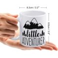 thumbnail image 2 of Little Adventurer 11 Ounces Double Side Printed Funny White Coffee Mug, 2 of 6
