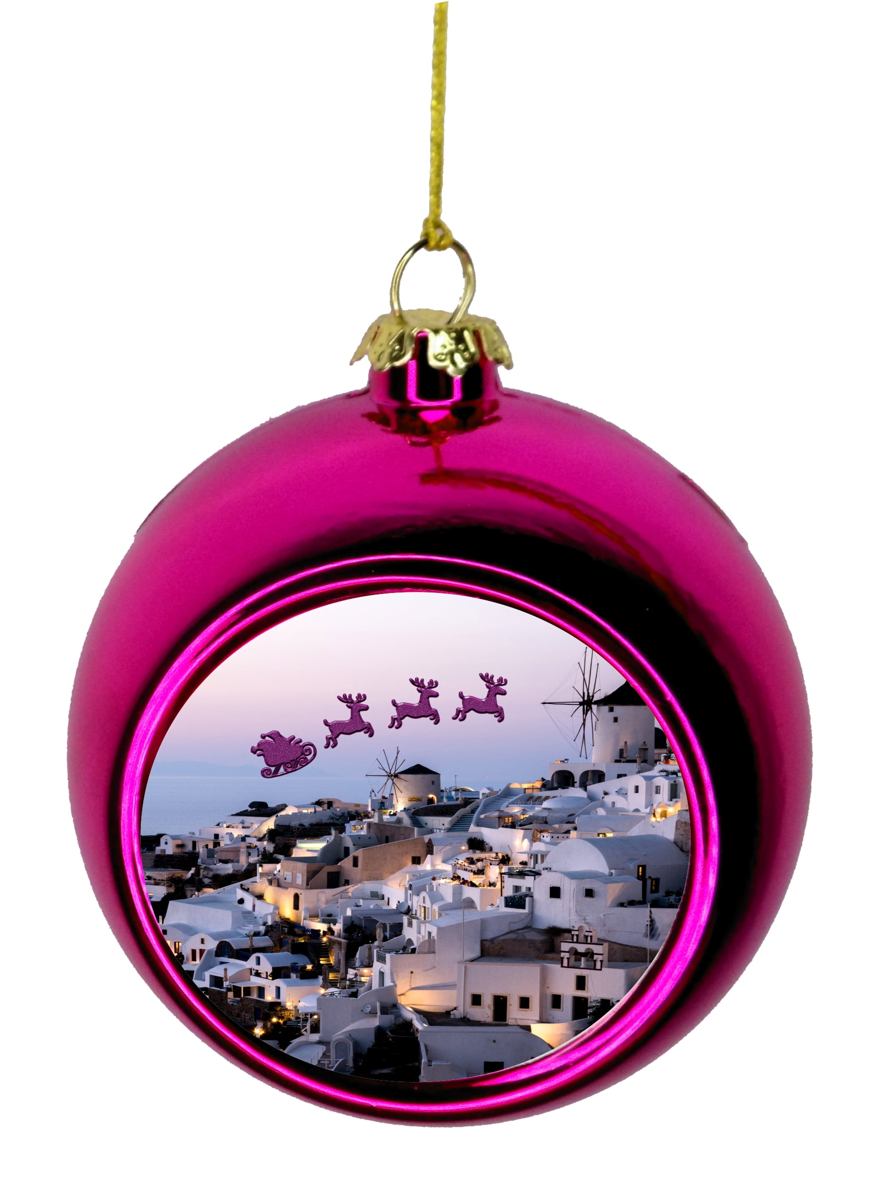 Santorini Ornament Greek Ornament Christmas Ornaments Travel Greece