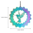 thumbnail image 2 of Bird Solar Lights Outdoor Garden Rainbow Rotating Wind Chime, 2 of 8