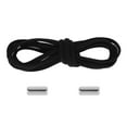 thumbnail image 2 of Fznkrag No Tie Laces Elastic Lock Quick Laces Lazy Laces Adult Kids Sneakers Laces Black, 2 of 9