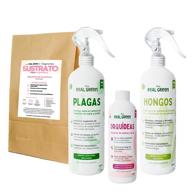 Kit Orquídeas - Nutrientes Escenciales Premium - Orquídeas Sanas - The Real Green