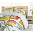 thumbnail image 5 of Ambesonne Colorful Duvet Cover Set, Orange Clementine Tree, 2-Calking, Multicolor, 5 of 7