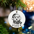 thumbnail image 3 of Personalized Maltipoo Ornament for Xmas 2025, Customized Name & Year Maltipoo Pencil Drawing Ornament, Gifts for Maltipoo Lovers, Maltipoo Wearing Santa Hat Ornament, Dog Ornament xRWuZx, 3 of 6