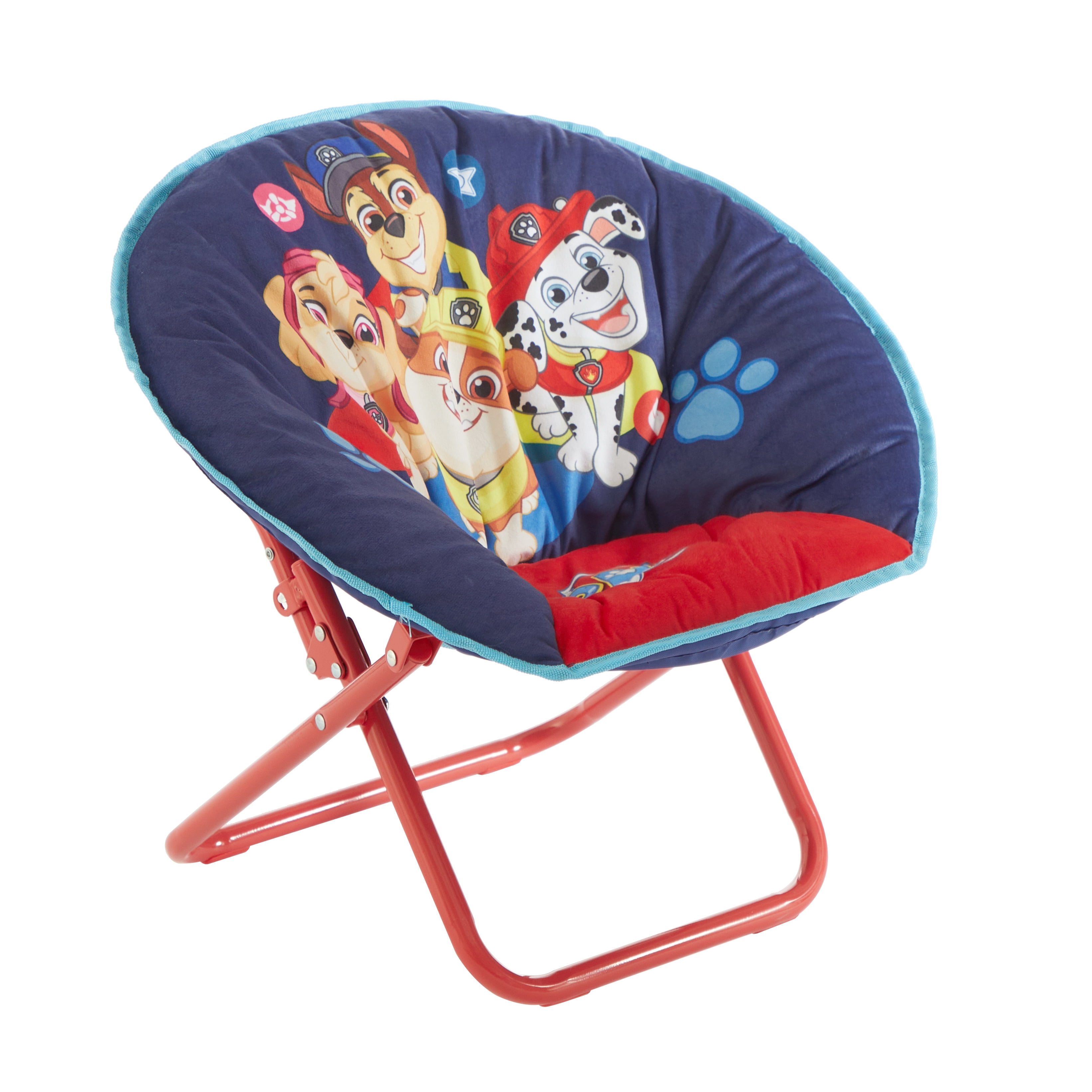 Nickelodeon's Paw Patrol 19" Toddler Mini Saucer Chair, Blue Polyester