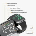 thumbnail image 4 of 6-in-1 Wireless Charging Station with LED Digital Clock Alarm, Fast Charger Dock for iPhone, Apple Watch, AirPods, 4 of 17
