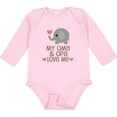 thumbnail image 3 of Inktastic Oma and Opa Love Me Boys or Girls Long Sleeve Baby Bodysuit, 3 of 5