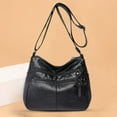 thumbnail image 3 of Faraee Purses for Women Leather Shoulder Hobo Bag Ladies Crossbody Handbags Pocketbook Black, 3 of 4