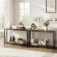thumbnail image 3 of Kojooin Industrial Console Table, 2 Shelf Entryway Table with Storage, Narrow Sofa Table with V Design, 43" Console Table for Entryway, Living Room, Hallway, Foyer, 3 of 8