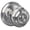 Silver, variant on Schlage FC21GEO619ALD Custom Georgian Passage & Privacy Door Knob Set - Nickel