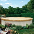 thumbnail image 5 of Sunshades Depot 7 Ft Beige Round Pool Cover Heavy-Duty Above Ground Pool Winter Covers Wire Rope Hemmed All Edges for Above Ground Swimming Pools, Trampoline Cover (7', Beige), 5 of 5