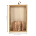 thumbnail image 2 of UPOUART Cadre Mural en Bois pour Ticket Brun Clair Lot de 1 pour Usage Intérieur Extérieur, 2 of 6