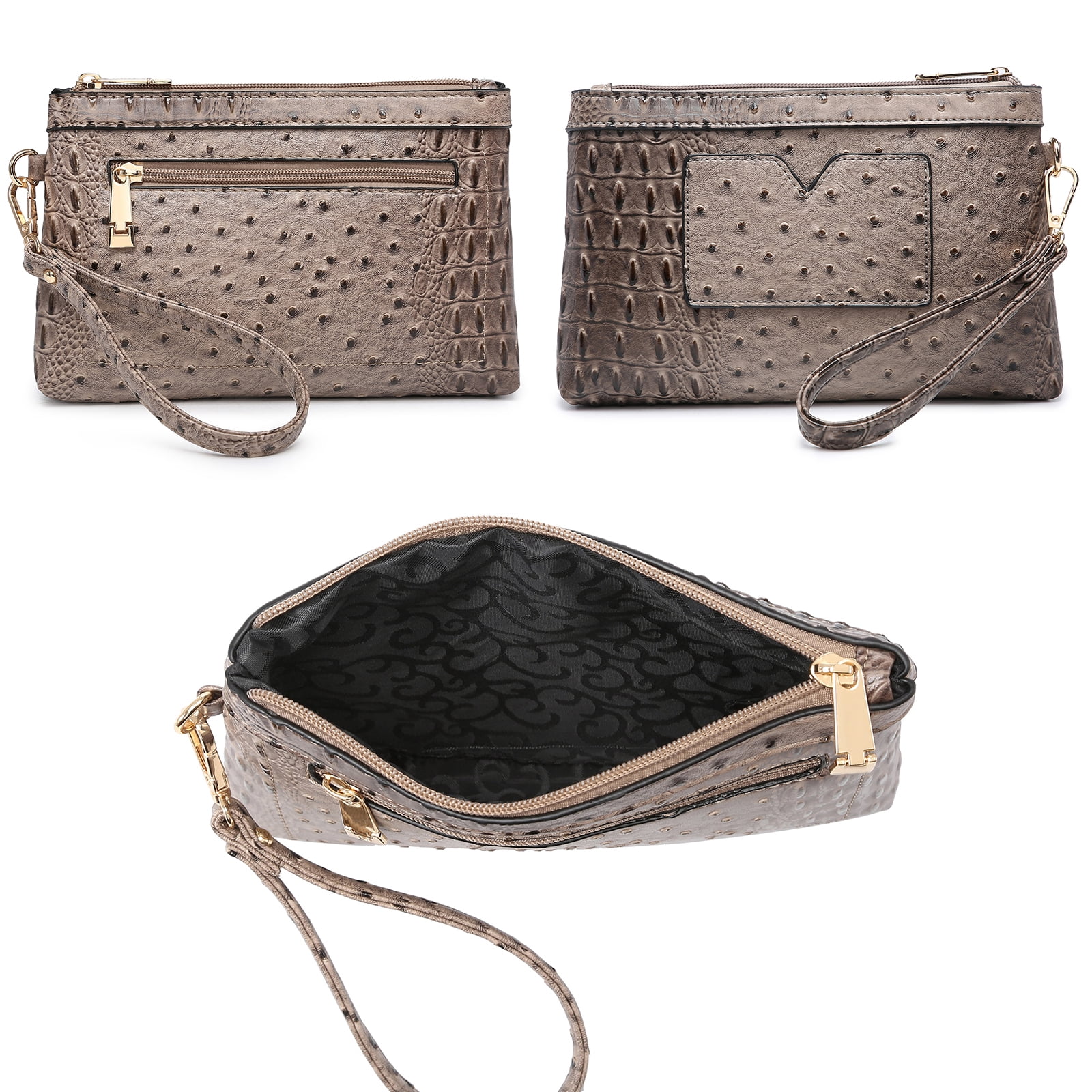 Top Handle Tote Handbags Work Shoulder Bags with Matching Wristlet Wallet for Women