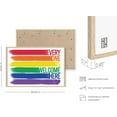 thumbnail image 3 of HAUS AND HUES Pride Artwork Rainbow Wall Art - Gay Pride Decor Rainbow Poster, Rainbow Wall Decor, Gay Pride Sign Gay Signs & Pride Wall Art, Pride Room Decor LGBT Flag (24x36, Framed Beige), 3 of 6