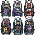 thumbnail image 2 of Basketball Player Backpack, Multi-function Backpack, Travel Backpack, Fan Bag, Unisex, Lakers School Bag, Large Capacity Backpack-week, 2 of 3