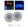 thumbnail image 4 of Juego de 2 luces LED para Portavasos Sunnimix Colores del posavasos que cambian Estilo 02, 4 of 8