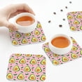 thumbnail image 4 of Leather Coasters with Heat-resistant for Drinks, Cute Avocado Love Green Leaves Cup Coasters Cup Pad Mat for Tabletop Protection, Coffee Table, Office Desk and Housewarming Gift, 4 of 5