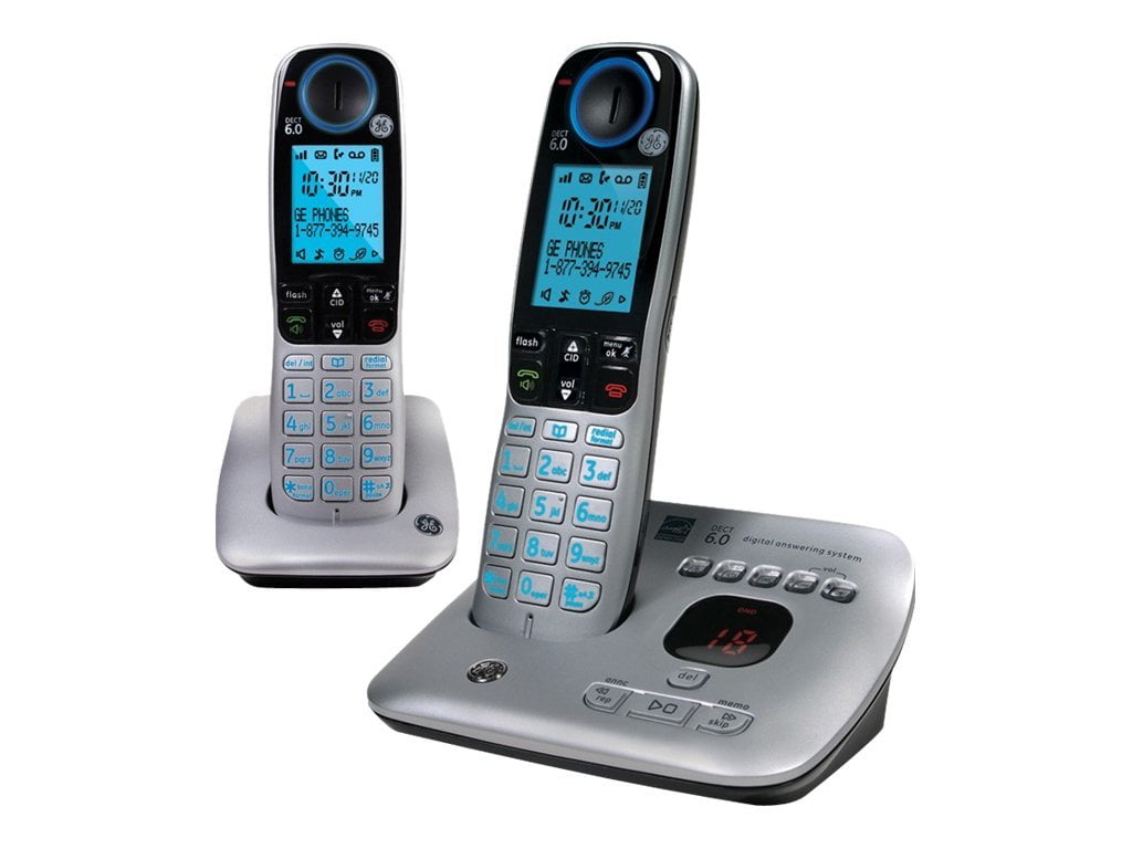 Panasonic KX-TG433SK Expandable Digital Cordless Phone with Answering  System- 3 Handsets