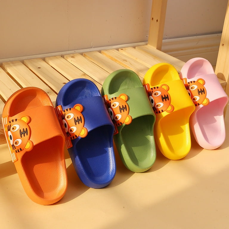 Earth Wedge Sandal Home Slippers For Children Kids Little Tiger Children Slippers Cartoon Soft Sole Comfortable Slippers Slippers Girls Size 2 Walmart