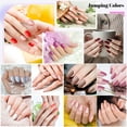 thumbnail image 5 of 12 juegos de uñas postizas de longitud media, uñas postizas cortas para mujeres y niñas, 5 of 5