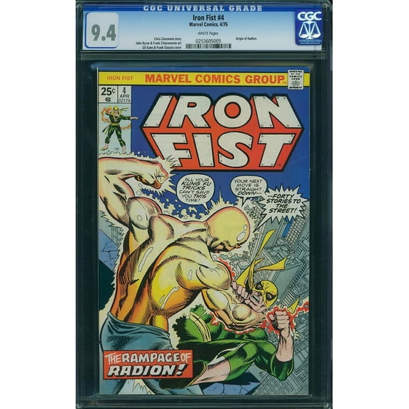 Iron Fist #4 - CGC 9.4 Comic Book