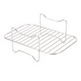 thumbnail image 2 of YUMILI Grille de Friture en Acier Inoxydable Multicouche Déshydrateur Grille-Pain pour Friteuses à Double Panier, 2 of 14