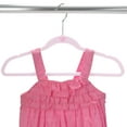thumbnail image 4 of Simplify Child 200 Pack Velvet Shirt Hangers with Butterfly Icon in Blush, 4 of 8