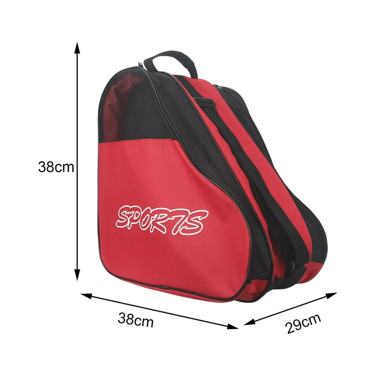 Roller Skate Carrier Adjustable Shoulder Strap Carry Case Top Handle  Backpack Breathable Ice Skating Bag for Boots Sports Adult Women Men