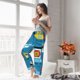 thumbnail image 5 of Fotbe Transportations With Cute Animals Pantalones de Pijama para Mujer, Pantalones de Dormir, Pantalones Pj con Cordón y Bolsillos-Large, 5 of 6