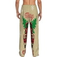 thumbnail image 3 of Easygdp Christmas Vintage Red Truck Men's Pajama Pant, Sleep Elastic Waistband Lounge Pants - X-Large, 3 of 9