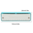 thumbnail image 2 of Blues Harmonica 10 Holes Mouthorgan G Key Stainless Steel ABS Resin Wind InstrumentBlue, 2 of 4