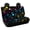 Moon and Star Pattern, variant on CHAQLIN Flag Eagle Theme, Stretchable Rear Bench Seat Covers 2 Pcs Waterproof Protection Car Rear Seat Covers for Car Interior Automotive