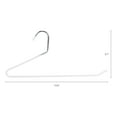 thumbnail image 2 of Unique Bargains Metal Clothes Hangers Open Ended Non Slip Hangers 10 Pcs White, 2 of 6
