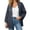 Dark Gray, variant on Women's Casual Oversized Button Up Denim Jackets Shacket Long Sleeve Pockets Denim Jean Jacket with Huge Pockets