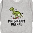thumbnail image 3 of Inktastic Mimi and Grampy Dinosaur Grandchild Toddler Sweatshirt, 3 of 4