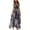 Blue womens dresses, variant on Wycnly Womens Dresses Beach Boho High Waist Flowy Swing Long Sundress with Tie Fashion Leaves Print V-Neck Sleeveless Maxi Summer Dress Black s