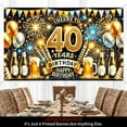 thumbnail image 2 of 1 piece, 2D flat, banner background decoration, home outdoor background wall hanging decorative banner, party supplies, indoor/outdoor party decoration, entrance passage, terrace, garden wall hanging, 2 of 6
