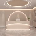 thumbnail image 2 of Luxury Lectern Reception Desk Front Desk Store Advisory Checkout Information Reception Desk Modern Comptoir Caisse Bar Furniture My Lux Decor Round, 2 of 6