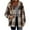 Coffee, variant on Womens Fleece Zip Up Jacket Trendy Long Sleeve Plaid Sherpa Shacket Loose Fit Lightweight Warm Fuzzy Fall Coats