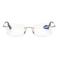 thumbnail image 3 of 3 Pairs of Blue Light Blocking Rimless BIFOCAL Reading Glasses 1.50 for Men and Women, Rectangle Presbyopic Glasses Metal Frameless Silver Readers +1.50, 3 of 5