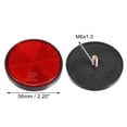 thumbnail image 4 of Unique Bargains 8 Pcs Réflecteurs Arrière Ronds Vis sur Rayon de Sécurité Réflecteur de Poteaux de Porte Réfléchissants pour Voiture Moto Rouge, 4 of 7