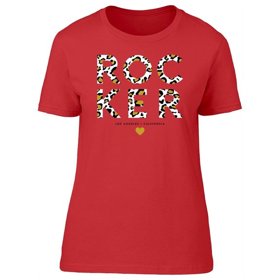 Rocker Skin Animal  Print T-Shirt Women -Image by Shutterstock, Female XX-Large