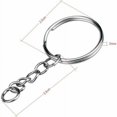 thumbnail image 2 of HWZWT UrbanMingle Silver Key Rings and Rings 25mm Key Rings 100 Pieces Key Rings mm Key Rings, 2 of 5