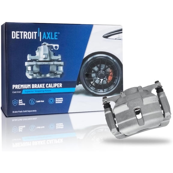 Detroit Axle - Front Passenger Side Disc Brake Caliper w/Bracket Replacement for 2014-2020 Nissan Rogue, 2017-2022 Rogue Sport