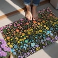 thumbnail image 4 of Bohemian Retro Floral Non-Slip Entryway Door Mat,Boho Indoor Decor Durable Low Plush Door Mat,Washable Welcome Rug for Patio Hallway Home Decor 20x32 Inches, 4 of 7