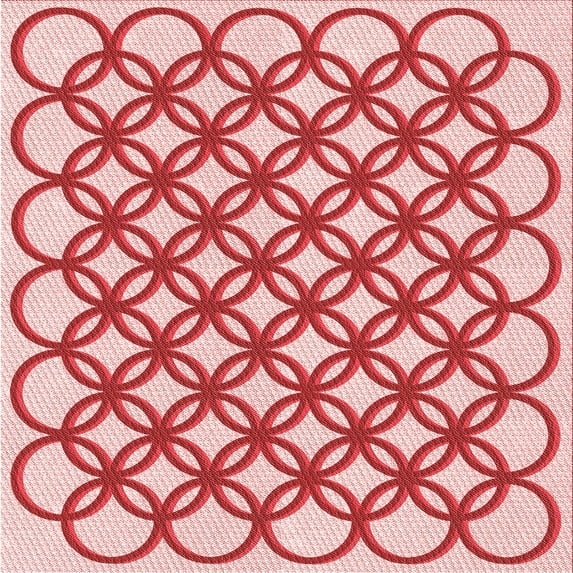 Ahgly Company Machine Washable Indoor Square Transitional Red Area Rugs, 4' Square