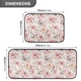 thumbnail image 3 of 2-Piece Kitchen Mat Set Non Slip Washable Floor Mats Decorative Rugs for Kitchen Sink Laundry Flowers and Butterflies Illustration, 3 of 7