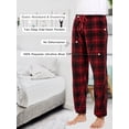 thumbnail image 3 of DG Hill Mens Pajama Pants Plaid Fleece Lounge Sleepwear With Pockets 3 Pack S, 3 of 8