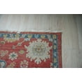 thumbnail image 3 of EORC Rust Hand-Knotted Wool Classic Floral Area Rug, 3 of 7