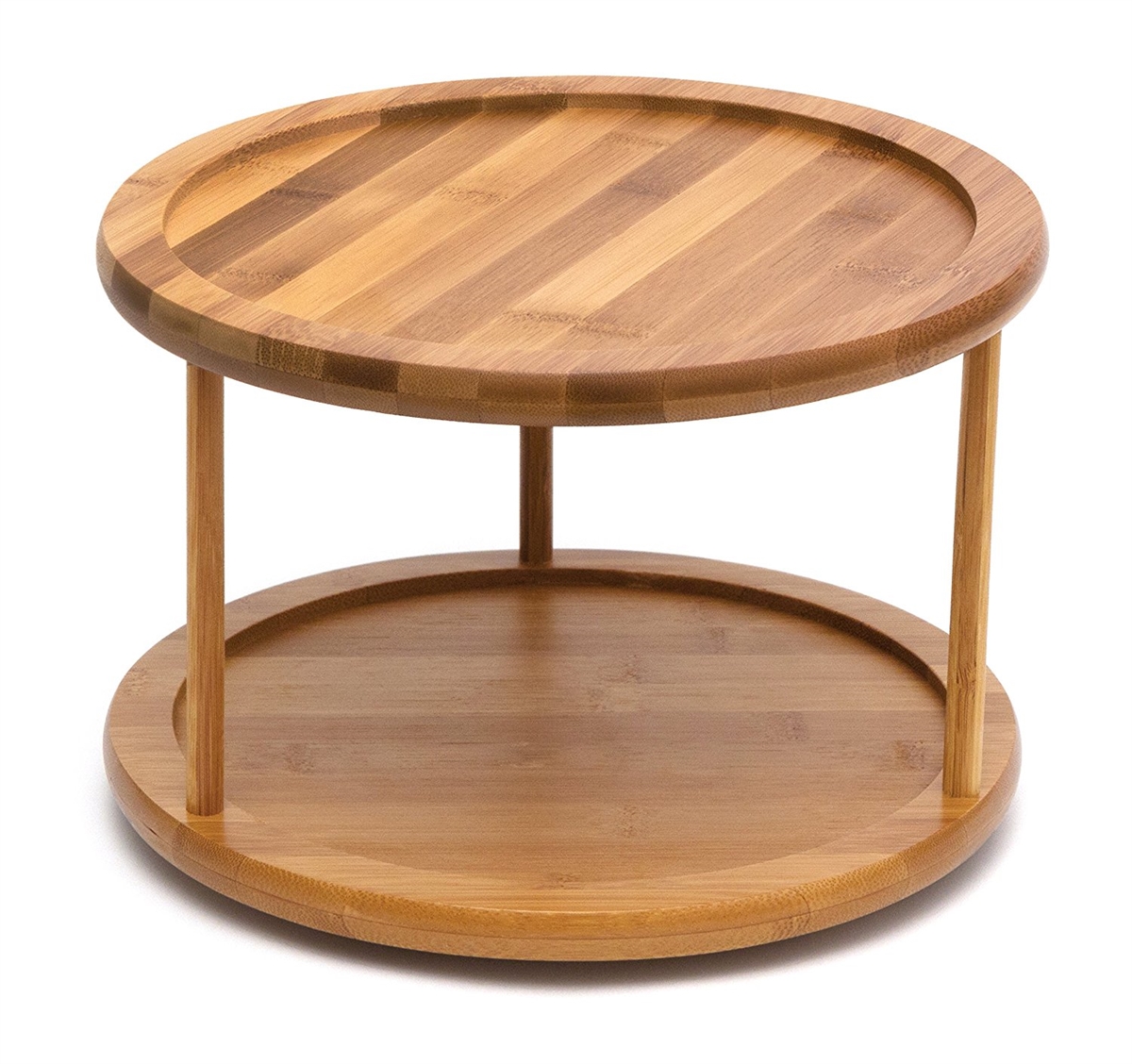 YBM HOME Bamboo Wooden Lazy Susan Turntable