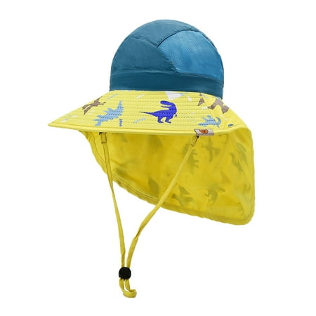 

Cathalem 1 Year Old Swim Boy Girls Pirints Protection Kids Outdoor Baby Hat Sun Adjustable Bucket Beach Winter Hat Toddler Boy Hat Blue One Size